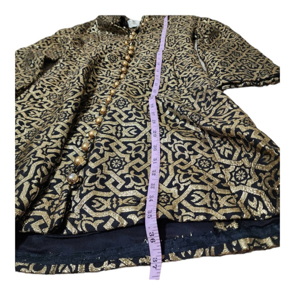 Vintage Metallic Gold Brocade Jacket sixties seventies - Picture 9 of 9